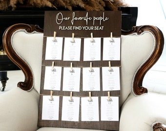 3D Wedding Seating Chart Table Assignment Sign Wooden Seating Chart Wedding Table Plan Rustic Seating Board Seating Plan Board Guest Plan