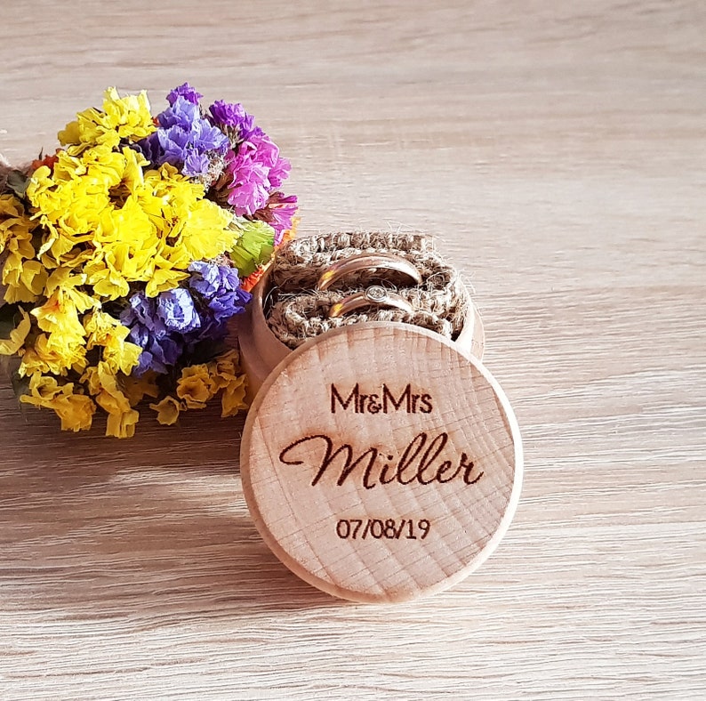 Wedding Ring Box Ring Bearer Box Personalized Ring Box I Do Box Engagement Ring Box Proposal Ring Box Wedding Rings Holder Ring Pillow