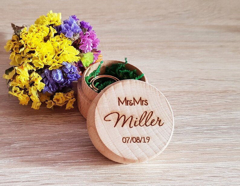 Wedding Ring Box Ring Bearer Box Personalized Ring Box I Do Box Engagement Ring Box Proposal Ring Box Wedding Rings Holder Ring Pillow
