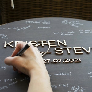 Boho Alternative Guest Book Wedding Guest Book Family Name Wood Sign Unique Wedding Gift Wedding Reception Sign Wedding Guest Signs Wood