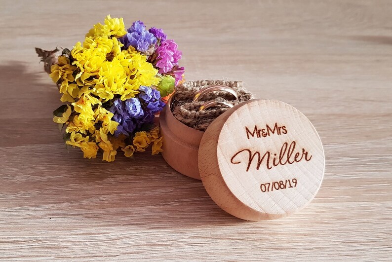 Wedding Ring Box Ring Bearer Box Personalized Ring Box I Do Box Engagement Ring Box Proposal Ring Box Wedding Rings Holder Ring Pillow