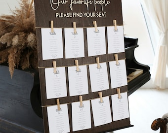3D Seating Chart For Wedding Table Assignment Sign Find Your Seat Chart Wooden Seating Chart Wedding Table Plan Seating Plan Board