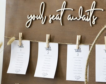 3D Wooden Seating Chart Rustic Seating Chart Board Find Your Seat Wedding Seating Chart For Guest Wedding Table Plan Wedding Reception Sign