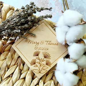 Porta-copos florais para lembranças de casamento, porta-copos personalizados para bebidas de casamento, cartões de agradecimento, lembranças modernas, presente para convidados, salve a data, lembrancinhas rústicas