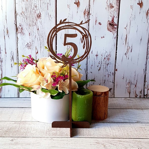 Wedding Table Numbers on Stand Stick Wooden Table Numbers Wedding Numbers Freestanding Numbers Wedding Table Sign Wedding Sign Table Signage