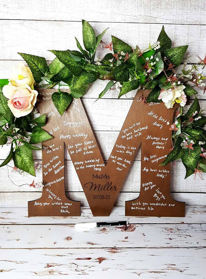 Alternative Guest Book Letter Guest Book Wedding Guest Book Etsy