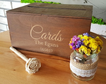 Personalized Wedding Card Box With Slot Wedding Post Box Wooden Card Box Wedding Card Holder Wedding Money Box Wooden Gift Box For Cards