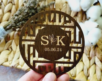 Wedding Favors Coasters Wedding Coasters In Bulk Presents For Guests Custom Wedding Favors Party Event Favors Bridal Shower Favors Boho