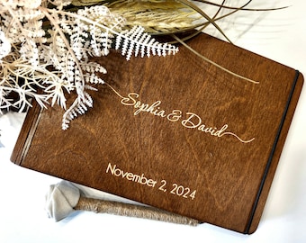 Modern Guest Book Wedding Guest Book Engagement Gift Wedding Photobook Album For Guest Signs Keepsake Book Guest Book Rustic Guest Book