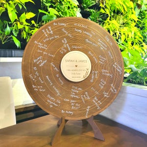 Wedding Record Guest Book Personalized Wedding Guest Book Alternative Music Lover Wedding Gift First Dance Special Song Wedding Welcome Sign
