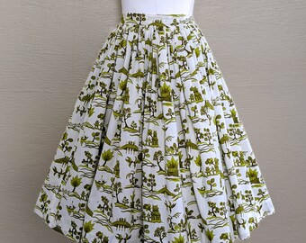 flowy skirt 50s