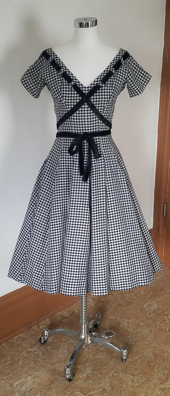 50s Dress - Vintage 1950s Dress - New Look - 50s G