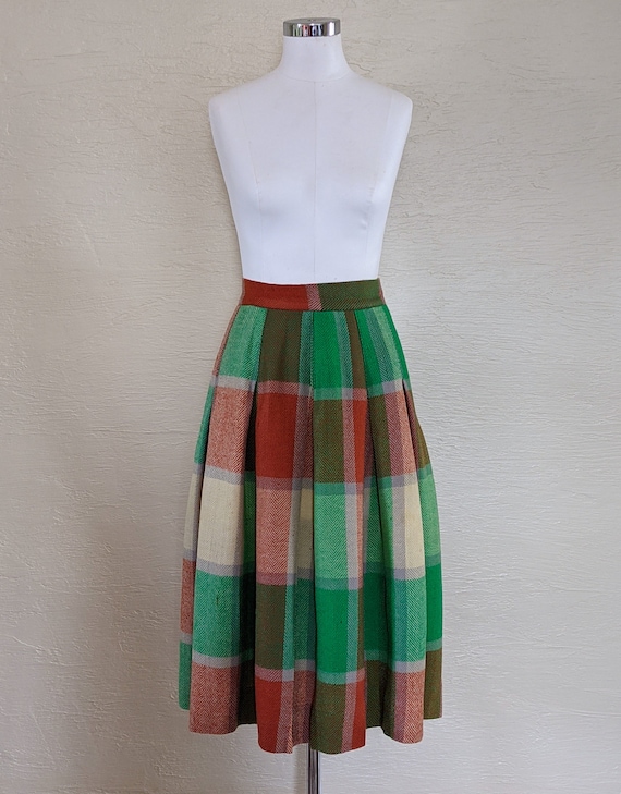 Check Mate! Saucy 1940s Early 1950s Plaid Wool Ski