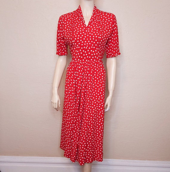 1950's red and white polka dot dress 1950's Spotty Red Outfit