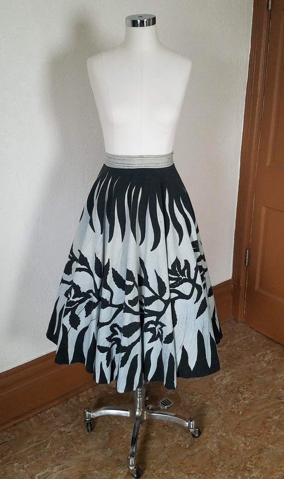 1950s Mexican Skirt - Vintage 1950s Skirt - Circle