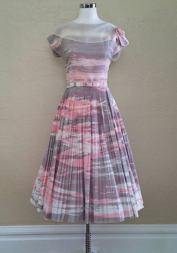 50s Dress - Swing Dress - 50s Day Dress - Novelty