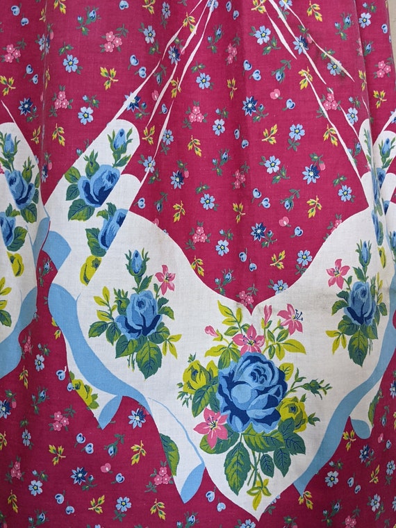 Rosies and Posies! Darling 1940s 1950s Border Pri… - image 2