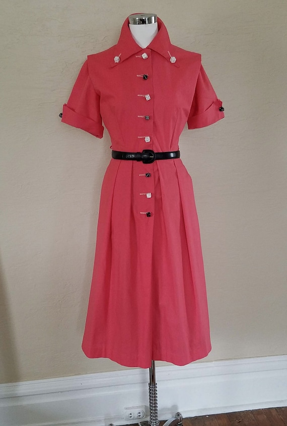 Vintage 1950s Dress - 50s Dress - Rockabilly Dress