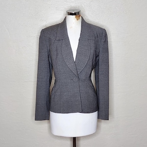 The Devil is in the Details - Scrumptious Late 1940s 40s Early 1950s Tailored Crosswoven Jacket w Great Details - Vintage 40s 50s Jacket w32
