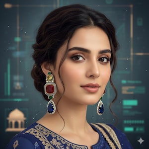 Gold Plated Polki Dangler Earrings | Multicolor Gemstone Bridal Jewelry