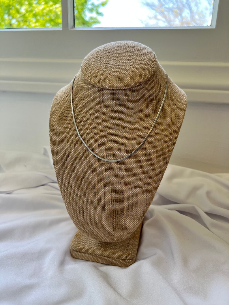 Gold Dainty Snake Chain Herringbone Necklace Layering Necklace Dainty Silver Necklace Minimalist Gold Snake Chain Gifts for Her image 9