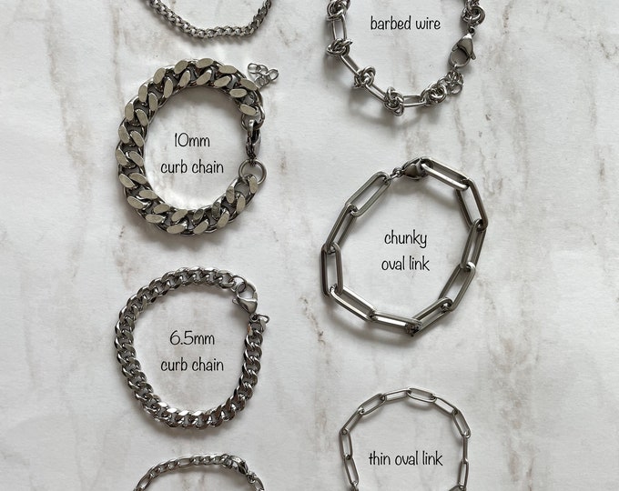 Luxurious Sterling Silver Figaro Chain Bracelet In 9.5mm (Gauge 300) Width. Available In 8" And 9" Lengths - Foto 4