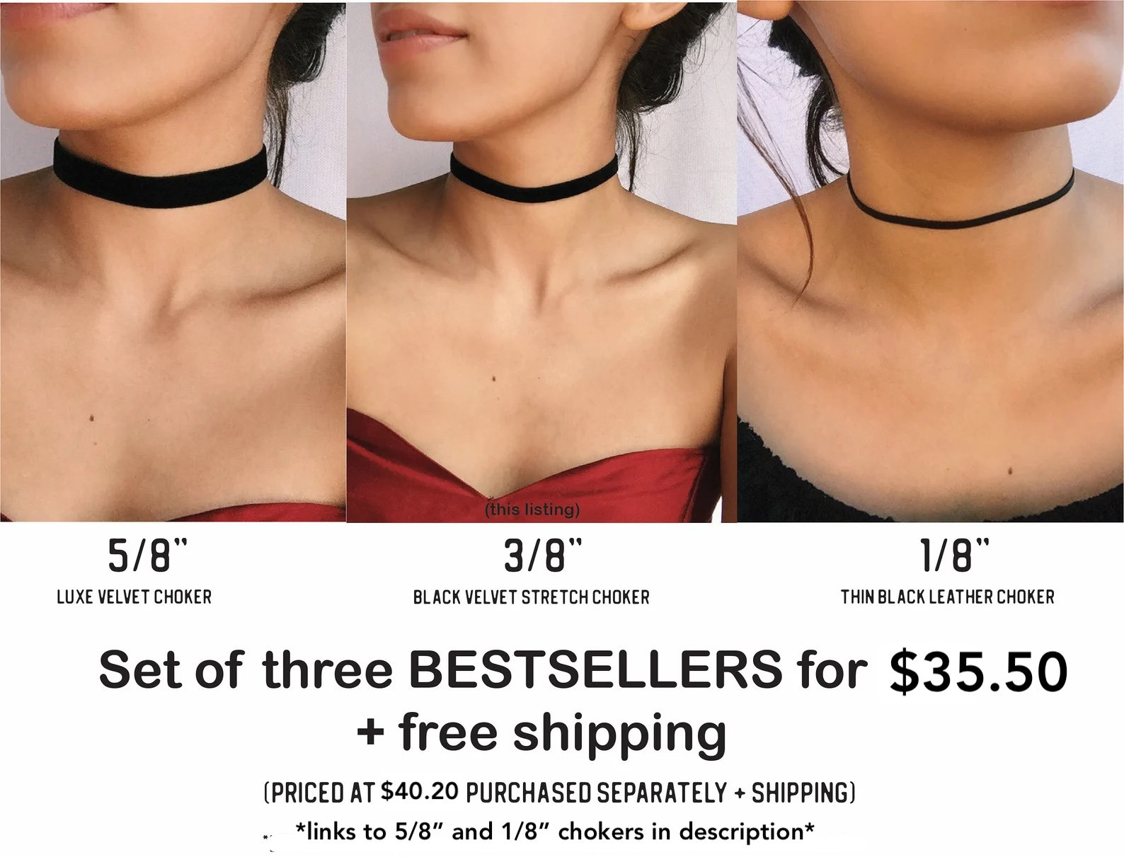 Luxe Black Velvet Choker / STAINLESS STEEL / Thick Black Choker / Goth  Grunge/ Velvet Chokers / Black Choker / Cosplay Costume 