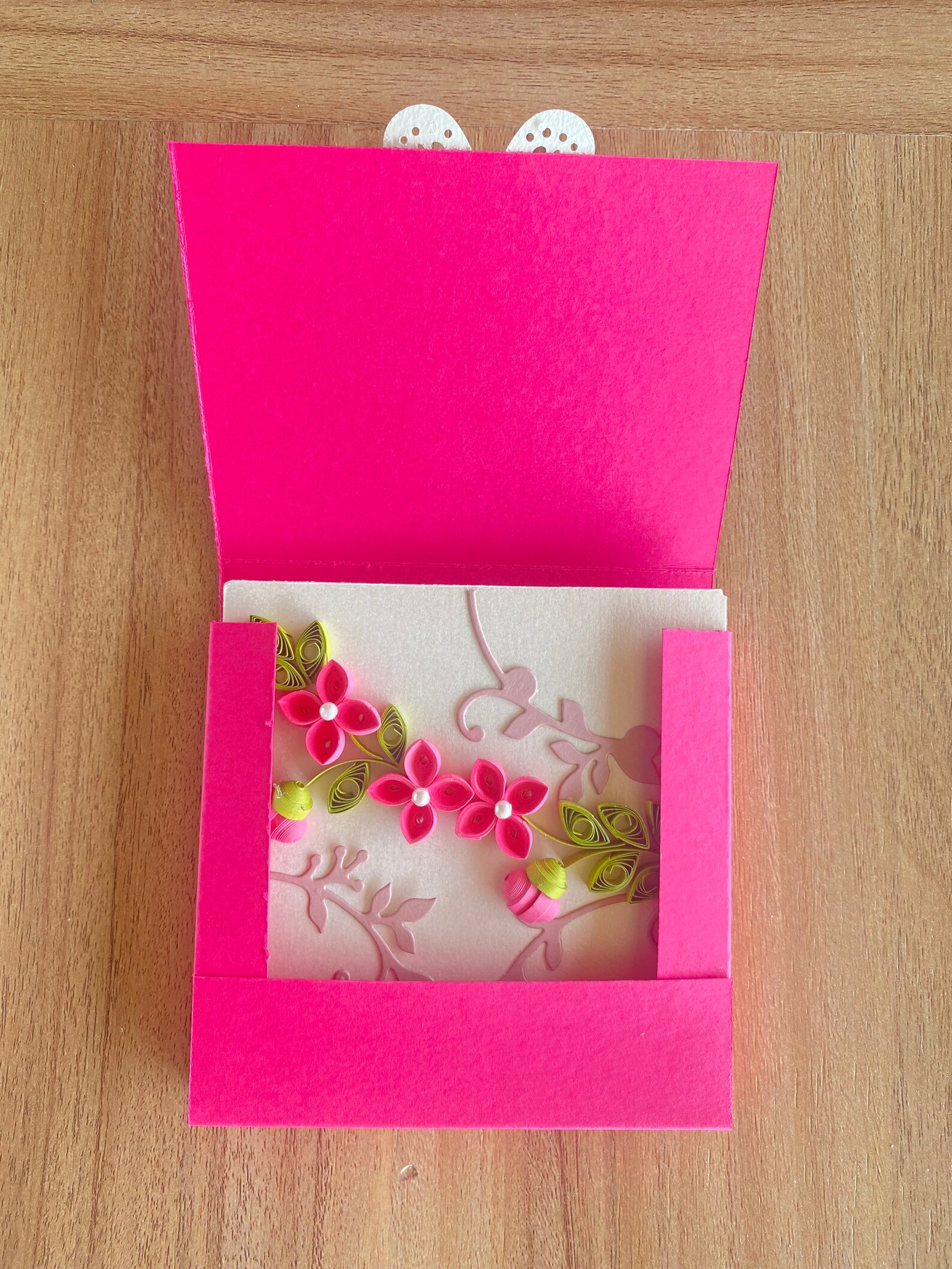 Set of 3 Quilling Blank Card Set With Boxed Envelopes, Handmade