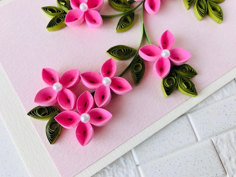 Handmade Quilling Card For For Her,Quilling Valentines Card For Her,Valentines Greeting Card,Quilling Card For Best Friend,Proposal Card