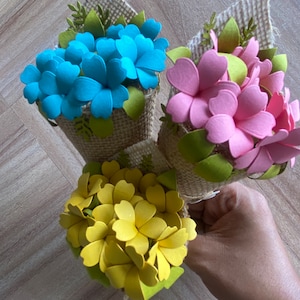 Buquê de flores de papel feito à mão para formatura, buquê para guardar com cartão, buquê de flores, aniversário, casamento, parabéns