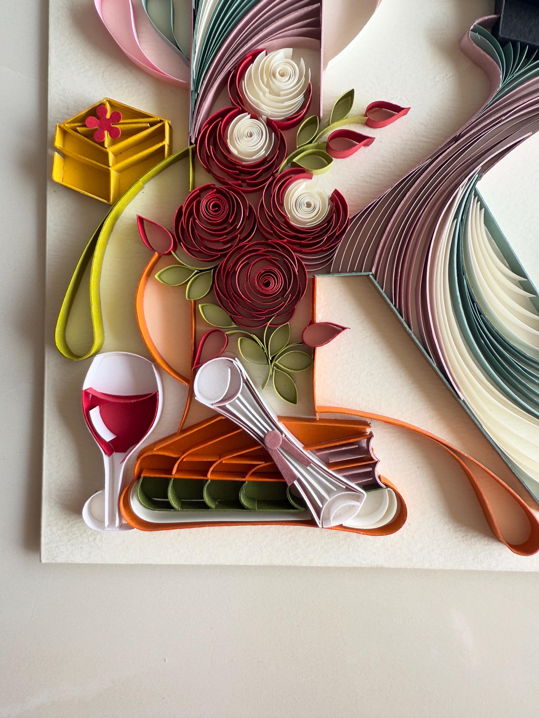 Personalized Quilling Graduation Card: 8x8 Inch Celebration Card - Etsy