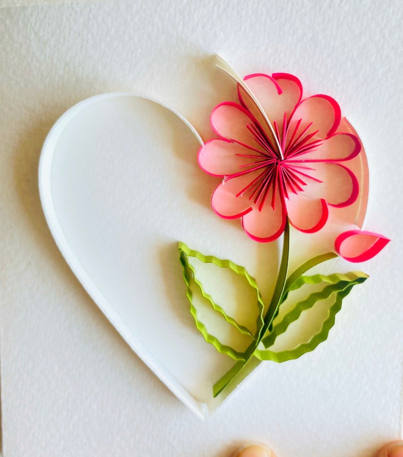 Set of 3 Quilling Blank Card Set With Boxed Envelopes Etsy