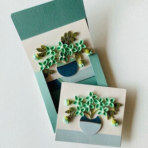 Set of 3 Quilling Christmas Note Cards with Boxed Envelope, Quilled Christmas Cards for Friends, Blank Card Pack, Holiday stationery, Cards