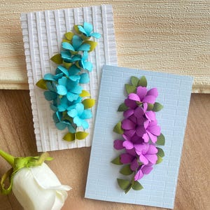 Set van 2 blanco wenskaarten filigraan met kartonnen enveloppen - 4 x 6 inch