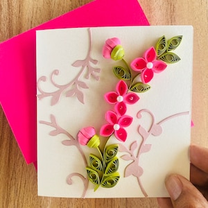 Set of 3 Quilling Blank Card Set With Boxed Envelopes, Handmade ...