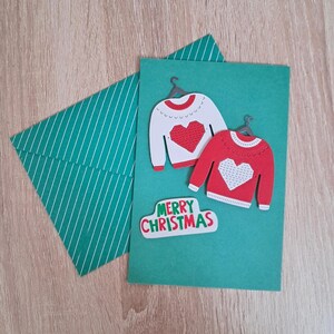 Biglietto maglioncini di Natale