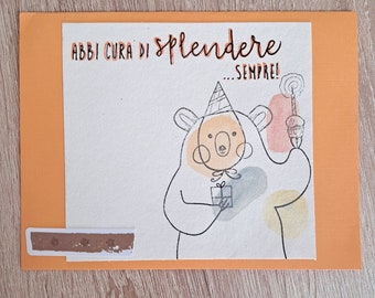 Tarjeta con frase motivadora.