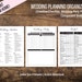 Printable Wedding Planner Customizable Black and White - Etsy