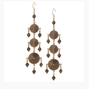 Bulls Eye Chandelier earrings