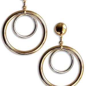 Anita Pallenberg Inspired Double Hoop Earrings