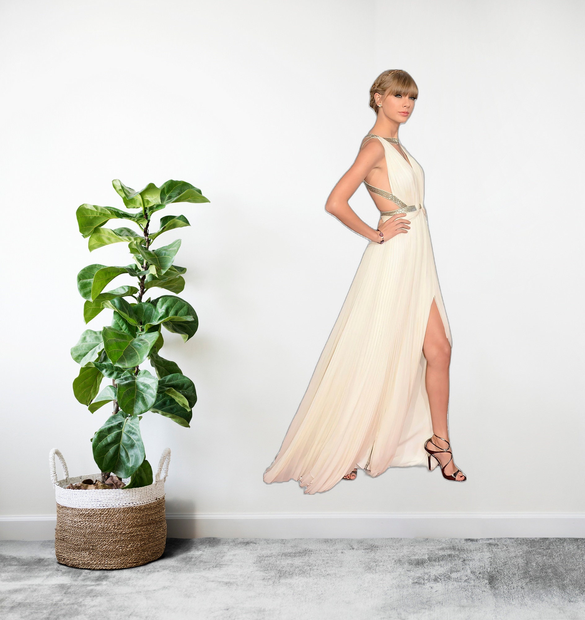 Star Singer Taylor Life Size Cut Out Wall Decal Sticker