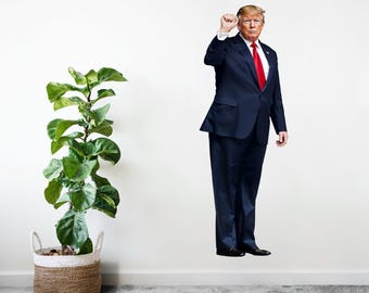 Donald Trump Life Size Peel & Stick Wall Decal Sticker Cutout, Removable, Repositionable