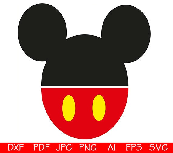 Download Mickey Mouse Head svg / mickey svg / head svg / dxf / png ...