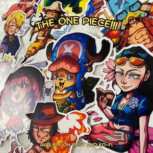 One Piece Strawhats | Die Cut Glossy stickers, pirate stickers,  anime, anime art, animated show