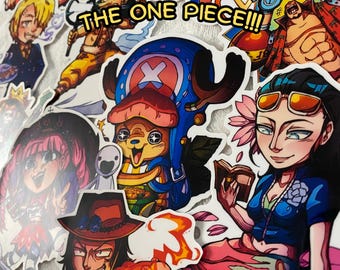 One Piece Strawhats: Glossy Anime Stickers