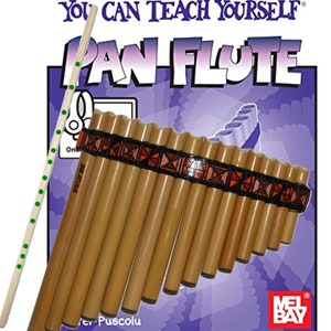 Beginners Bamboo Pan Flute + Case + Guide Book & Online Audio/Video