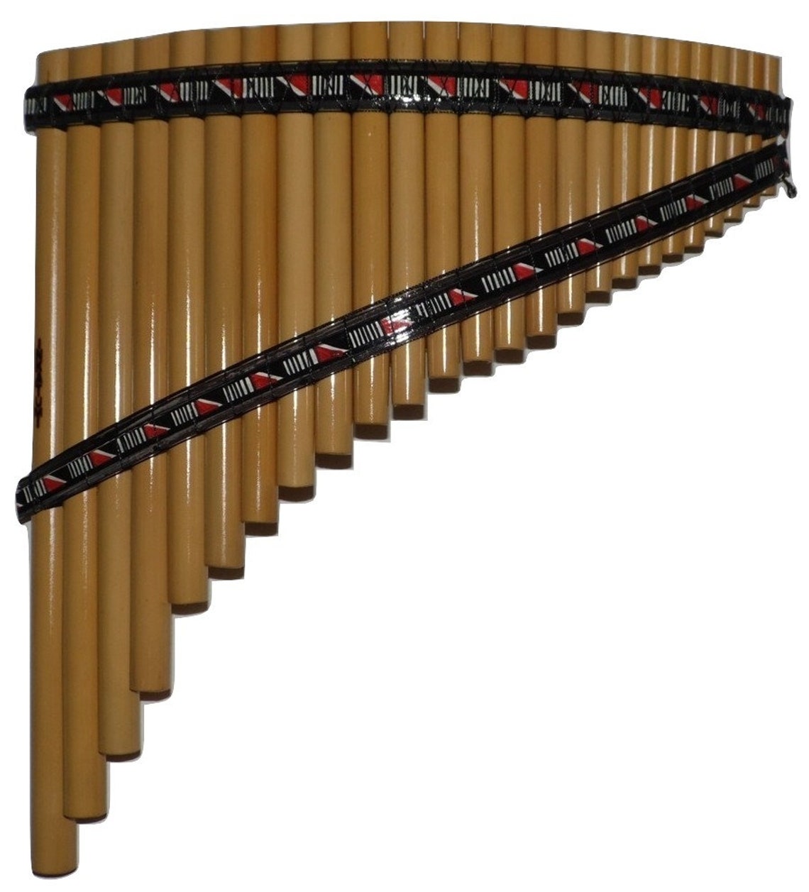 Semiprofessional 25 Bamboo Pan Flute Etsy