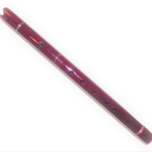Peruvian Wooden Burgundy Quena Flute - G major