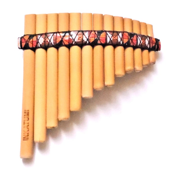 Gorgeous Panflute  13 Pipes Curved Peruvian Pan Flute