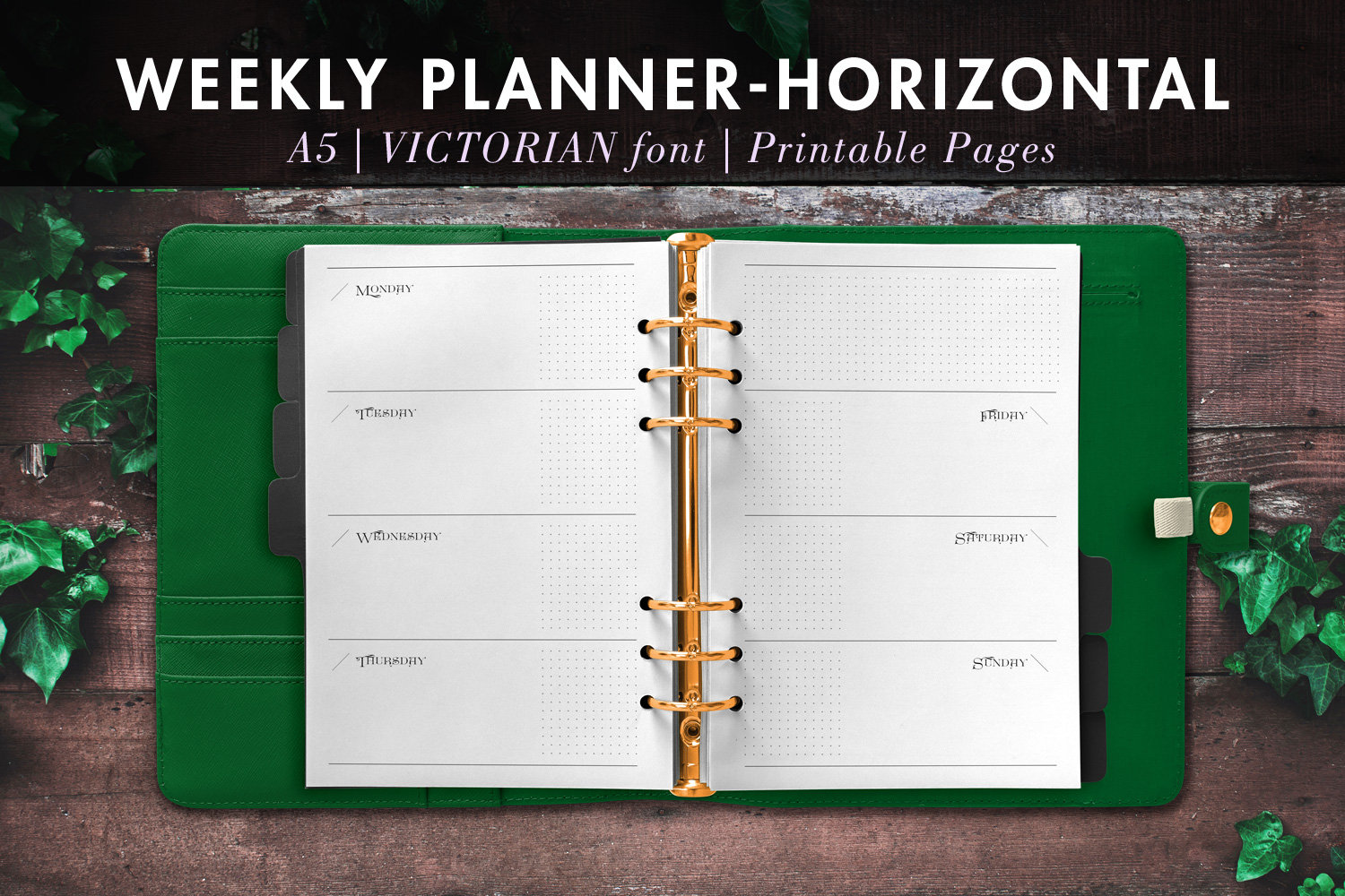 VICTORIAN font Horizontal A5 Do-it-yourself Bullet Magazine Bujo Printable Planner 2-Web page Weekly Inserts Undated Monday Get started - Filofax Kiki K picture about Diy Planner Printables named VICTORIAN font Horizontal A5 Do it yourself Bullet Magazine Bujo Printable Planner 2-Website page Weekly Inserts Undated Monday Begin - Filofax Kiki K